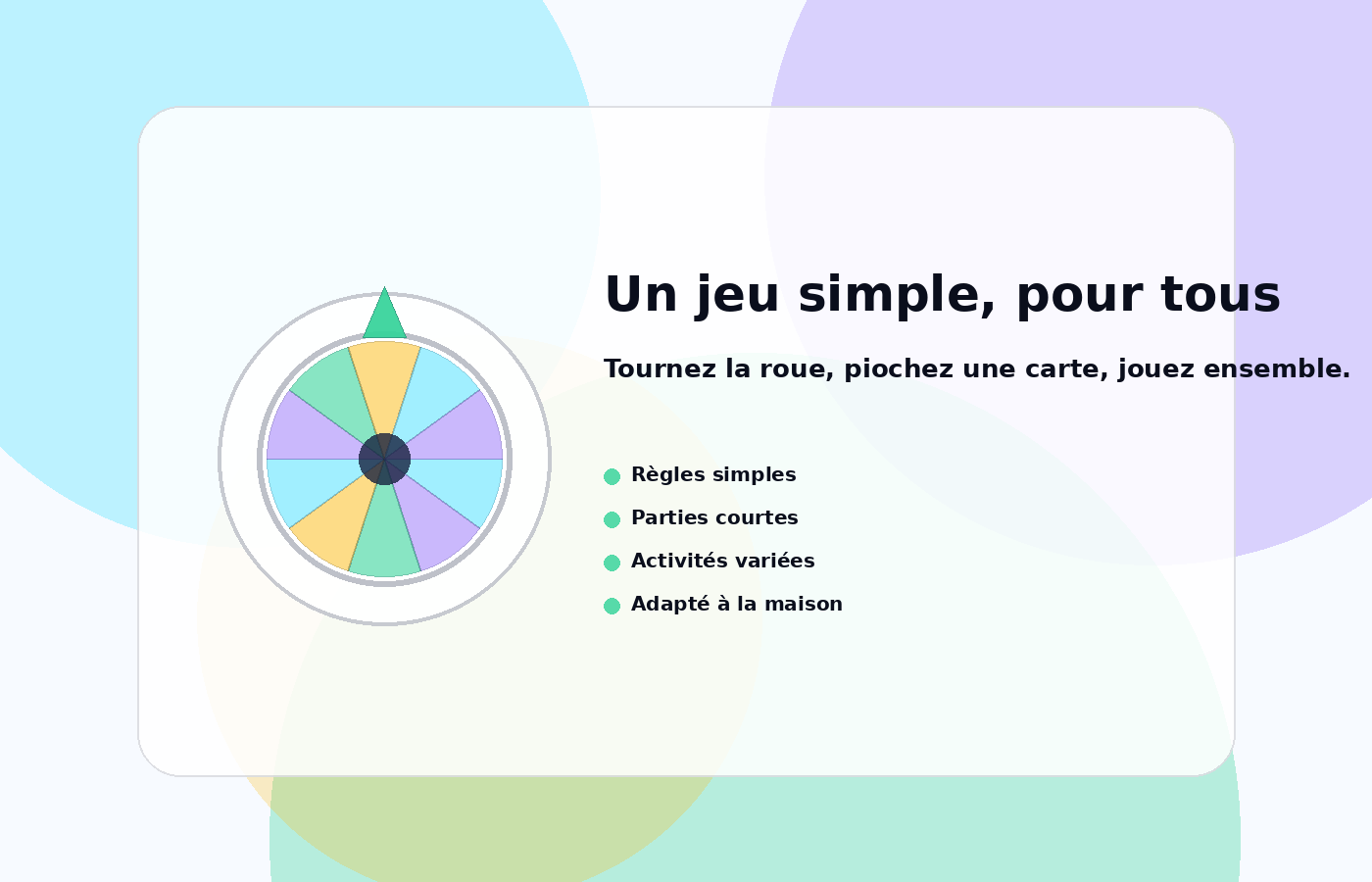 Illustration - jeu simple et accessible en famille
